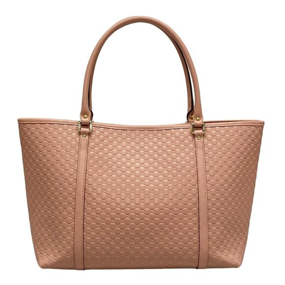 Auth GUCCI Micro Guccissima 449647 Pink Leather Tote Bag - Picture 2 of 16